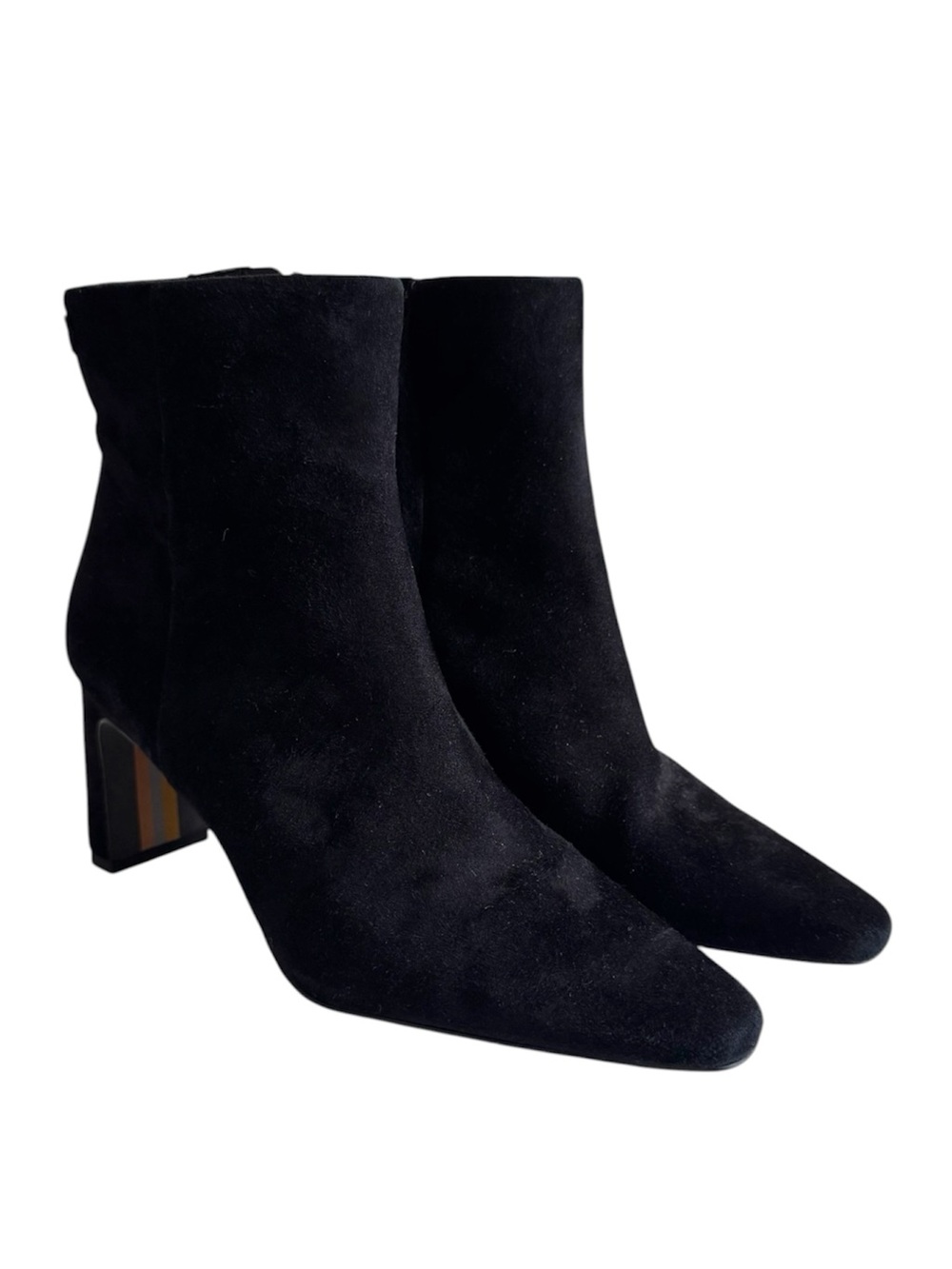 Sam Edelman Boots SAIGE Suede Square Toe Ankle Booties NWOB